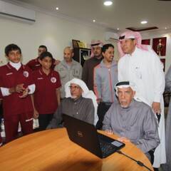 أمين هيئة أعضاء الشرف الشيخ عبدالكريم العبدالكريم يدشن موقع النادي