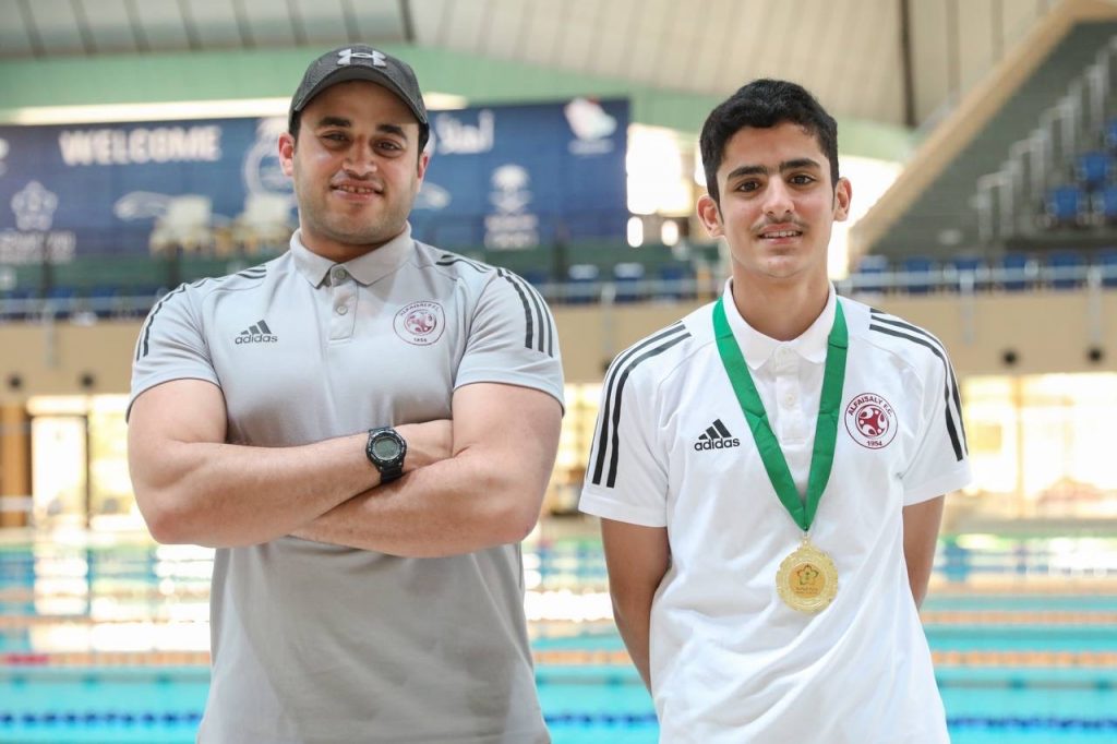 ضمن مشاركات فريق السباحة #الفيصلي يحصل على المركز الأول