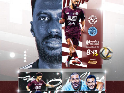 فريقنا الأول لكرة القدم يواجه الباطن في الجولة الـ 31 من دوري يلو