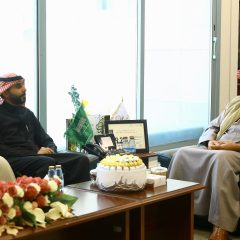 رئيس مجلس الادارة يلتقي وكيل جامعة المجمعة